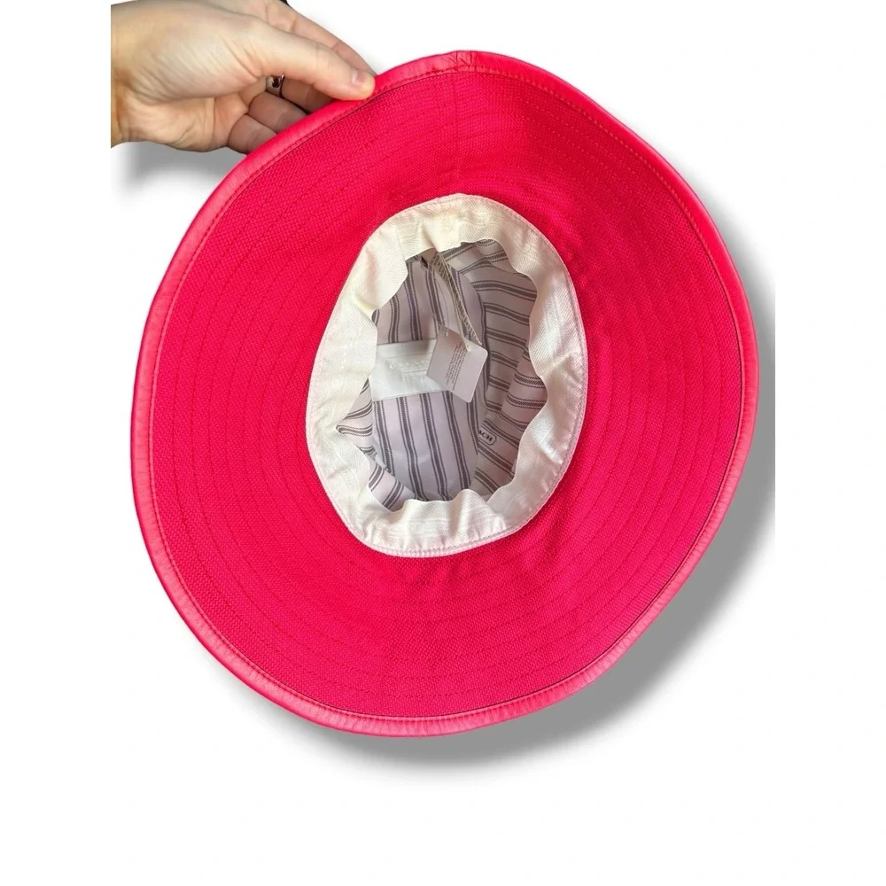 Coach‎ VTG Bonnie Sun Bucket Hat Watermelon Signature Turnlock Sz M-L NWT